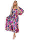 Amely Midi Kleid Fuchsie