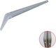 Eco Metallic Corner Shelf Gray 100x125mm