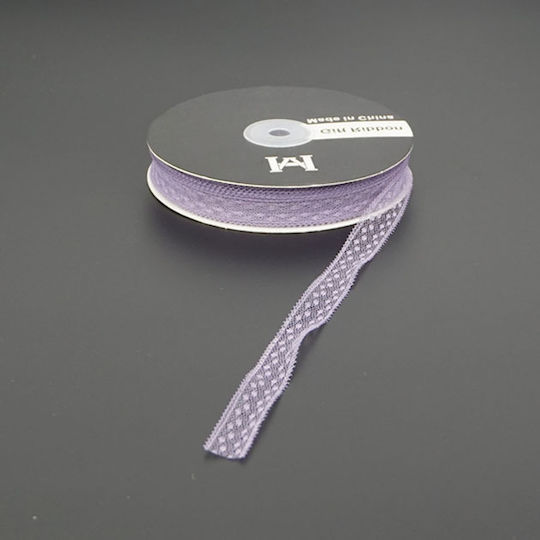 Marhome Spitze Band Monochrom Lila 45.5meters mit Breite 18mm