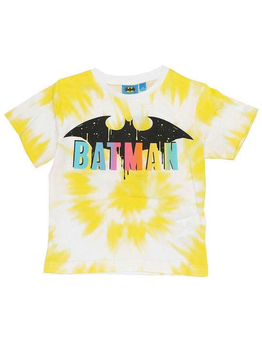 Superheroes Kids Blouse Short Sleeve Yellow