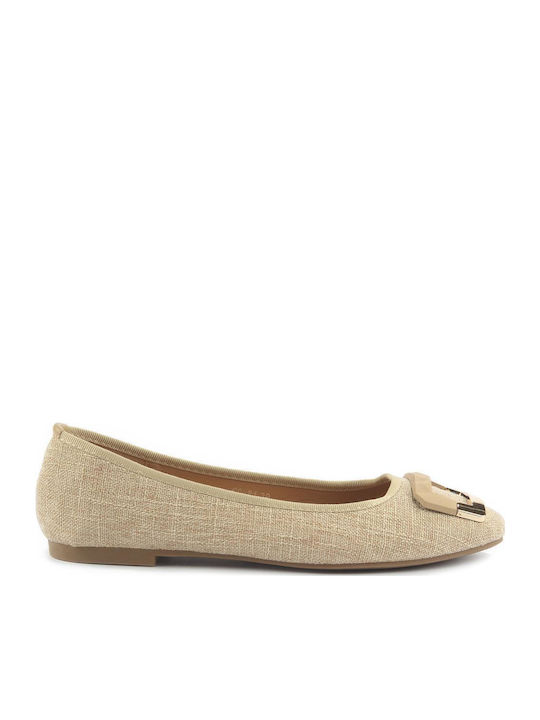 Fshoes Fshoes Damen Ballerinas in Beige Farbe