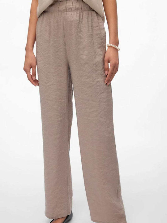 Vero Moda Women's Fabric Trousers Moon Rock