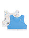 Tommy Hilfiger Bluza pentru copii pentru fete Th Original Racerback Print - Pachet dublu Fluid Flower Black-blue Spell