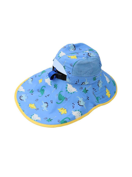 Kids' Hat Fabric Sunscreen Light Blue