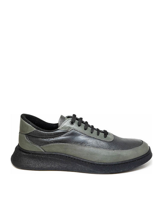 Leder Herren Freizeitschuhe Gray