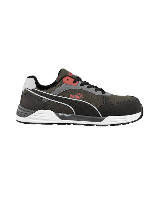 Puma Frontside Low Safety Black S1P with Certification P, ESD , HRO,SRC