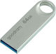 GoodRAM Uno3 64GB USB 2.0 Стик Сребрист