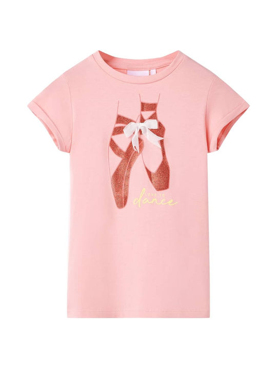 vidaXL Kids Blouse Short Sleeve Pink