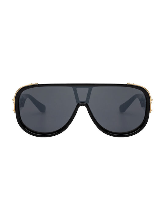 Men's Sunglasses with Black Frame and Black Lens 02-4064-5