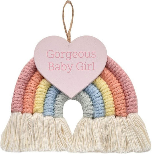 Petit Cheri Kinderwanddekoration Regenbogen Macrame