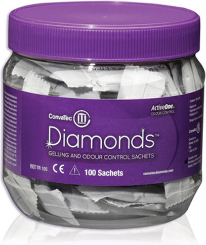 Capsule Deodorante Diamante (pachet de 100 bucăți) Convatec 4422102
