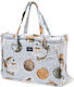 Mommy Bag Mollet Quilted Fly Me To The Moon Sky...