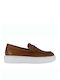 De piele Slip-on-uri pentru bărbați Tabac maro