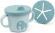 Done by Deer Baby Cup made of Silicone Blue 215ml for 6m+m+