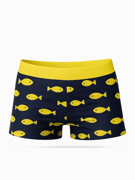 Venere Costum de baie pentru copii Pantaloni scurți de înot Yellow Fish