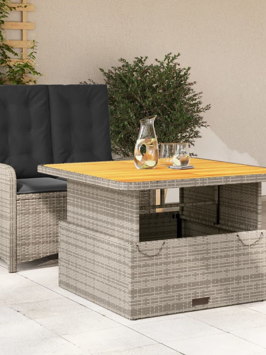 Garden & Outdoor Furniture Set 2 Pieces Gray with Pillows