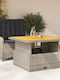 Garden & Outdoor Furniture Set 2 Pieces Gray with Pillows