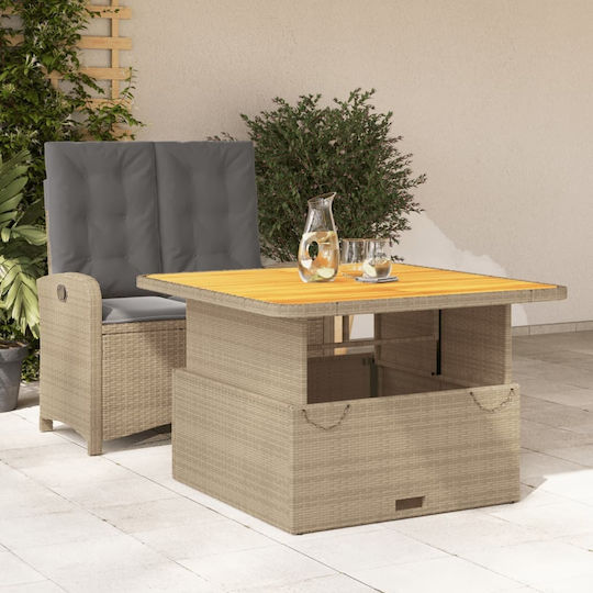 Garten- und Outdoor-Möbelsets 2 Stück Beige mit Kissen