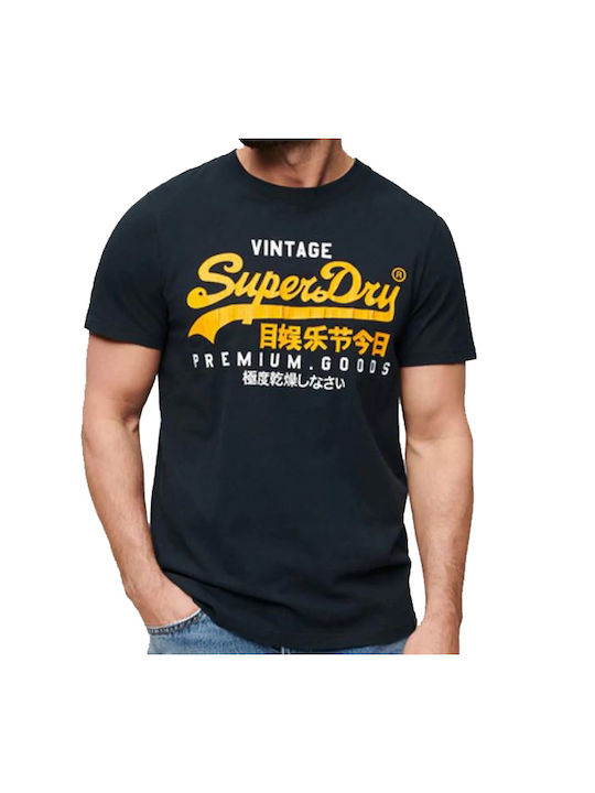 Superdry M D3 Ovin Vl Duo Ανδρικό T-shirt Κοντομάνικο Navy Μπλε