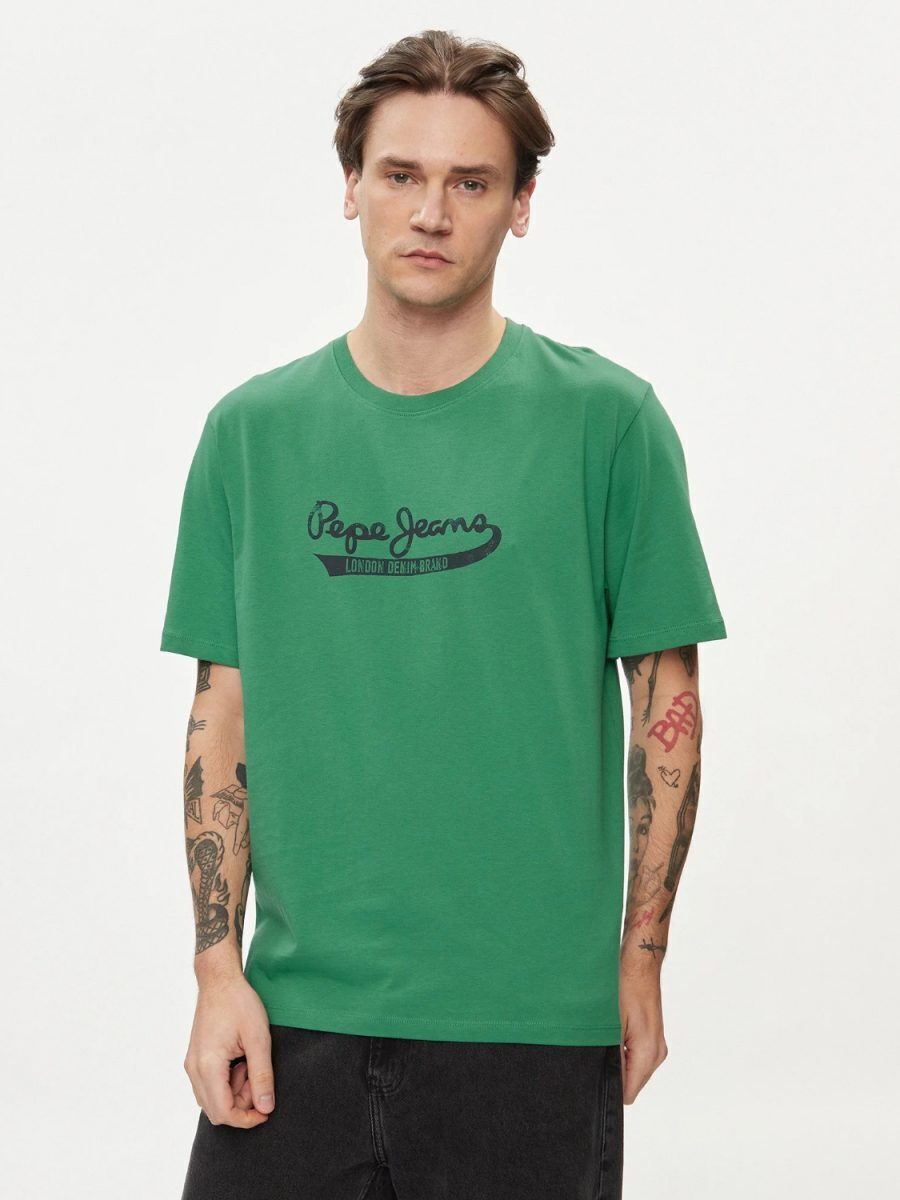 Pepe Jeans Drop 2 T-shirt Green PM509390-654 | Skroutz.mt