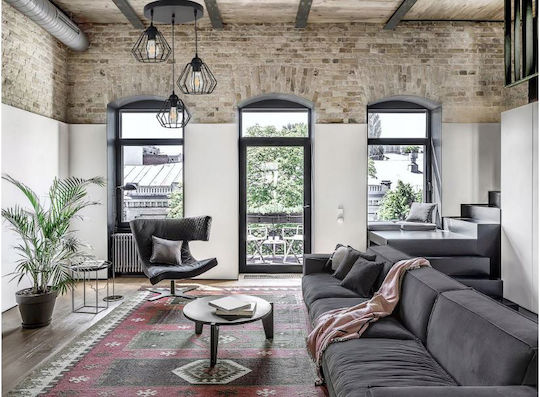 Adviti Κρεμαστό Φωτιστικό Μαύρο 70x40x40εκ. Adviti Κρεμαστό Φωτιστικό Μαύρο 70x40x40εκ.