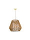 Inlight Pendant Light Single-Light with Rope for Socket E27 Brown