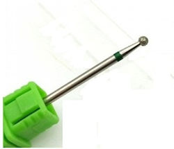 ALX Cosmetics Nail Drill Diamond Cutter Bit with Ball Head Green