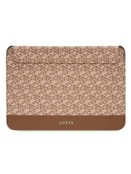 Guess Gcube Stripes Θήκη Laptop 16" Καφέ