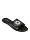 Elenross Sa66505w-bla Γυναικείο Σανδάλι Strass Eye - Μαύρο