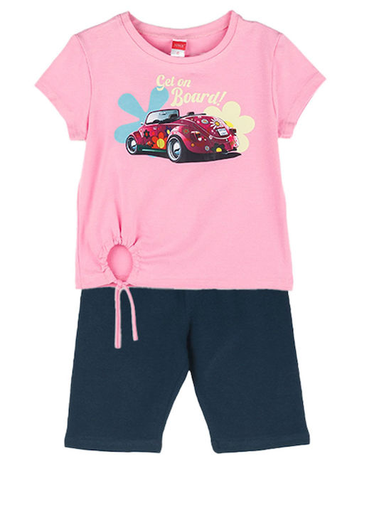 Joyce Kids Set with Leggings Summer 2pcs Pink