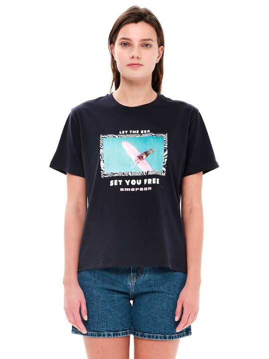 Emerson Γυναικείο Αθλητικό Oversized T-shirt Fl...