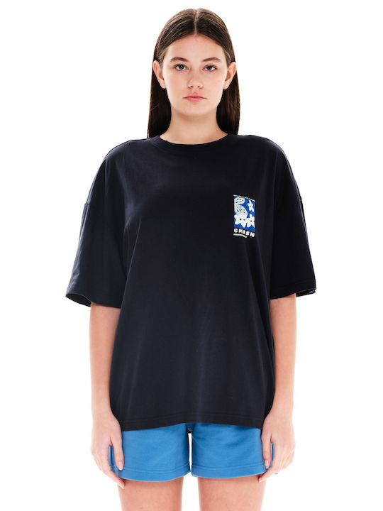 Emerson Damen Oversized T-shirt Schwarz