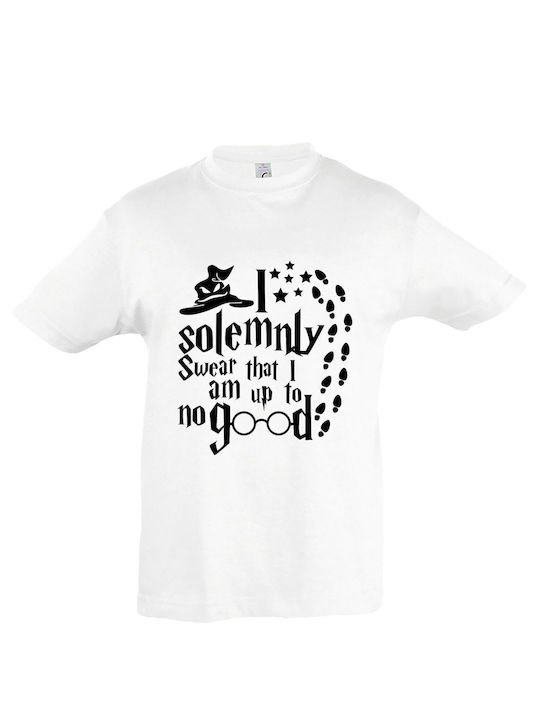 Παιδικό T-shirt Κοντομάνικο Λευκό Harry Potter I Solemnly Swear That I Am Up To No Good