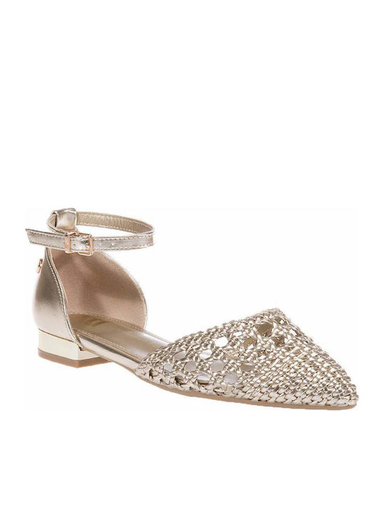 Xti Ballerinas With strap Gold