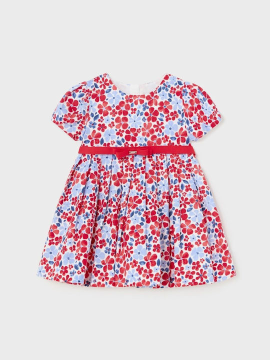 Mayoral Kids Dress Satin Colorful