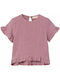 Lil' Atelier Kids Blouse Short Sleeve Pink