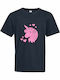 Kids' T-shirt French Navy I Am A Lovely Unicorn