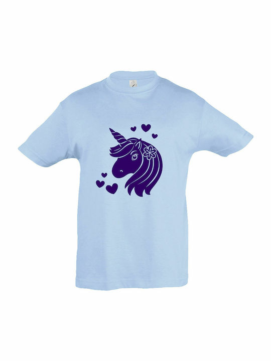 Kids' T-shirt Sky Blue I Am A Lovely Unicorn