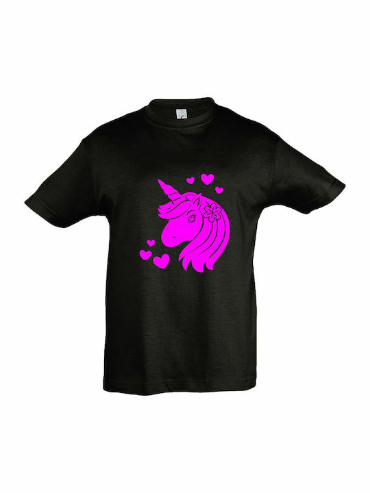 Kids' T-shirt Black I Am A Lovely Unicorn