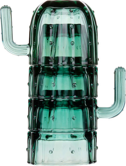 Alpina Appliances Set Brillen Wasser Glas Grüne 240ml 4Stücke