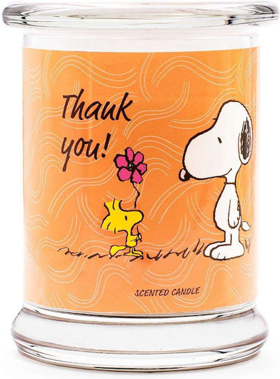 Peanuts Snoopy and Woodstock Ароматна Свещ Thank You Буркан Бял 250гр 1бр