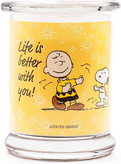 Peanuts Snoopy and Woodstock Life Is Better With You Ароматично Буркан Бяла Свещ Peanuts Snoopy and Woodstock Life Is Better With You Ароматично Буркан Бяла Свещ