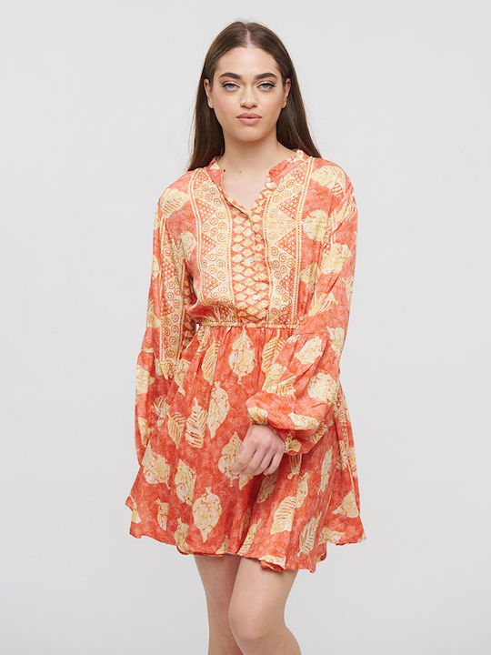 Ble Resort Collection Mini Rochie Orange