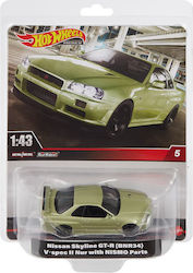 Hot Wheels Premium Car Premium Real Readers Nissan Skyline GT-R for 3++ Years