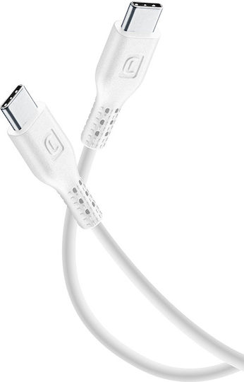 Cellular Line Cablu USB 2.0 USB-C Masculin - USB-C Alb 0.6m USBDATA06USBC2CW