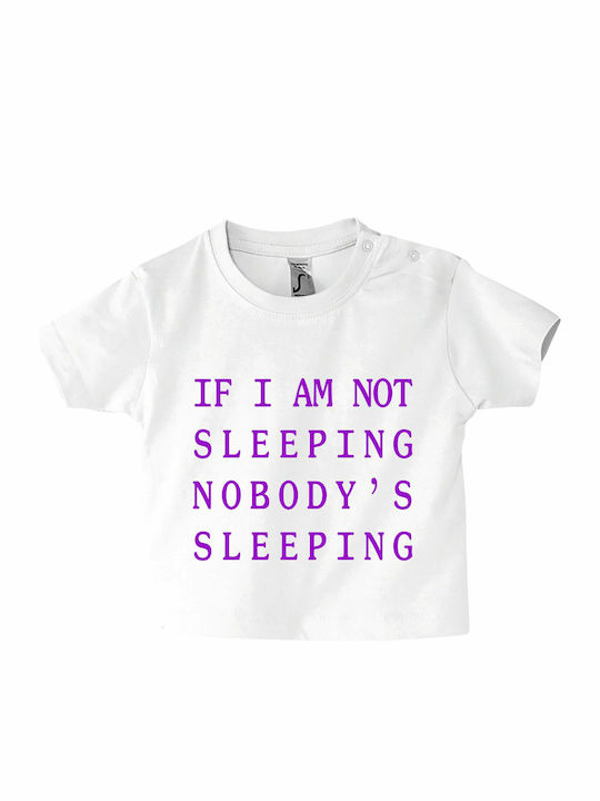 Kids' T-shirt White If I Am Not Sleeping, Nobody Is Sleeping