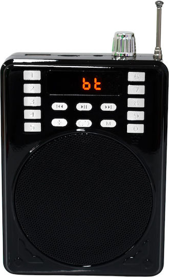 Andowl Karaoke Speaker with Wireless Microphone KTX-1601 Red
