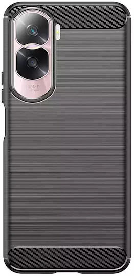 Hurtel Carbon Back Cover Σιλικόνης Μαύρο (Honor 90 Pro)