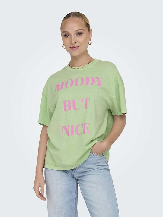 Only Γυναικείο T-shirt Λαχανι