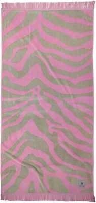 Greenwich Polo Club Pink Cotton Beach Towel 180x90cm